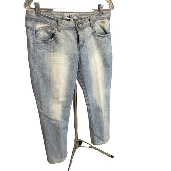 VINTAGE 90s Y2K Cropped Ankle Low Rise Faded Straight Leg Jeans - Picture 3 of 13